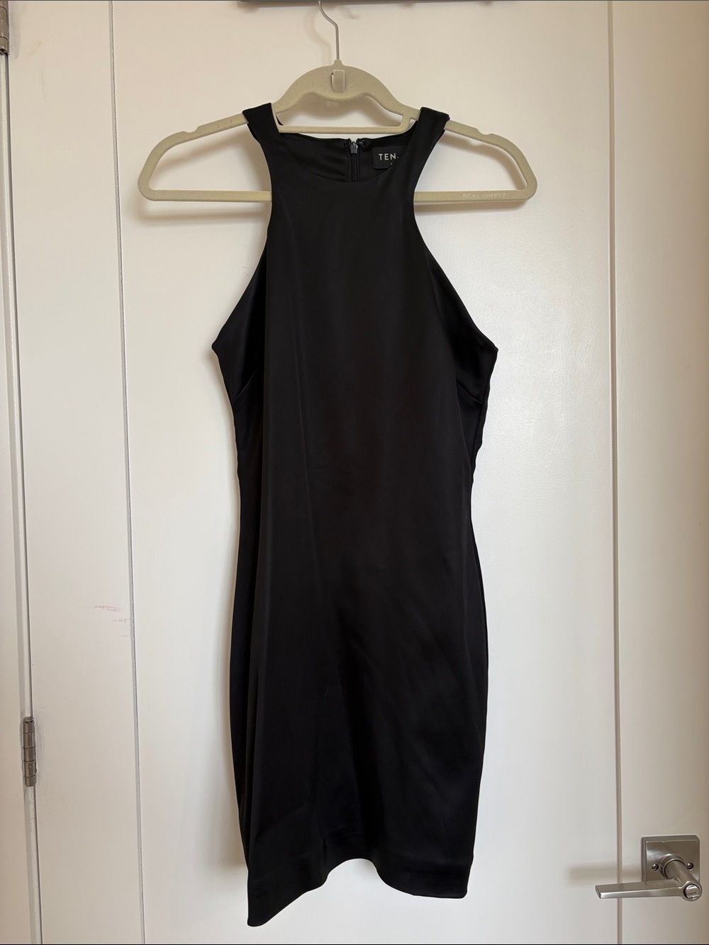Aritzia Black High-Neck Sleeveless Bodycon Dress